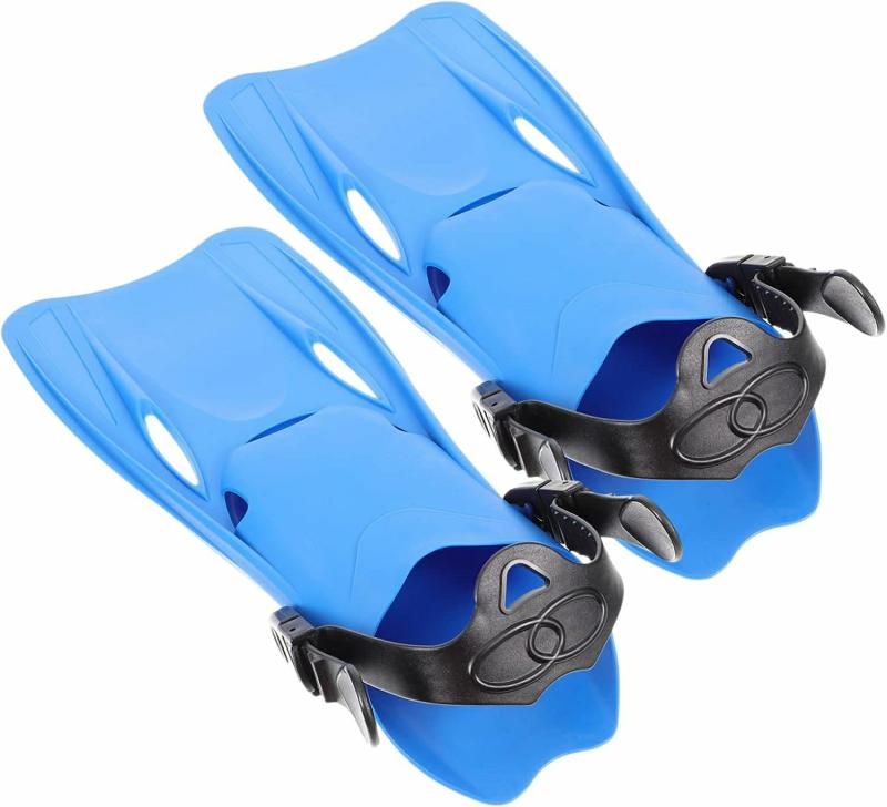 Trainingsapparatuur |  1 Paar Zwemvins Verstelbaar Plastic Blauw Kind Trainingsapparatuur Blauw