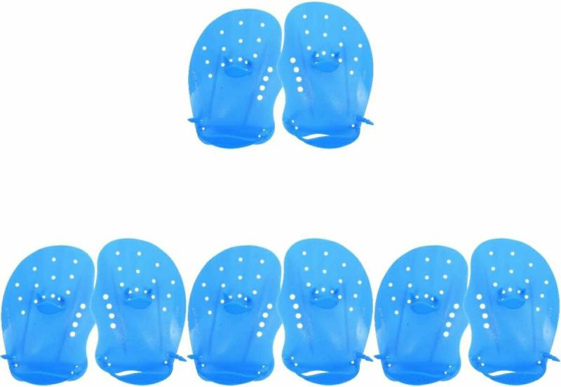 Waterhandschoenen |  8 Stuks Kinder Vinnen Fitness Handschoenen Trainingshandschoenen Zwemhandschoenen Aquatische Fitness Waterdichte Gewebde Handschoenen Siliconen Handhandschoenen Nylon Waterhandschoenen PP Volwassen Schouderband Waterhandschoenen Waterhandschoenen