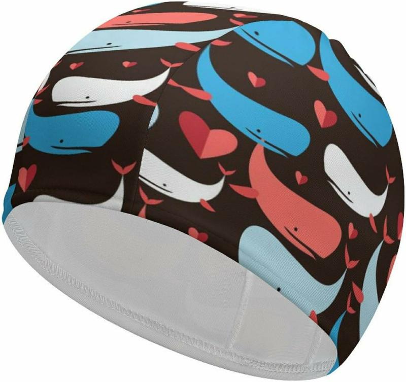 Zwemcaps |  Kleurige Walvissen Unisex Zwemcaps Waterdichte Douchcap Comfortabele Bad- en Zwemcap Water Sportaccessoires Zwemcaps Zwemcaps